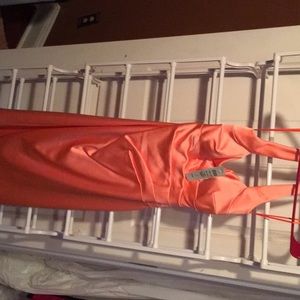 Mid length Coral dress from Cache